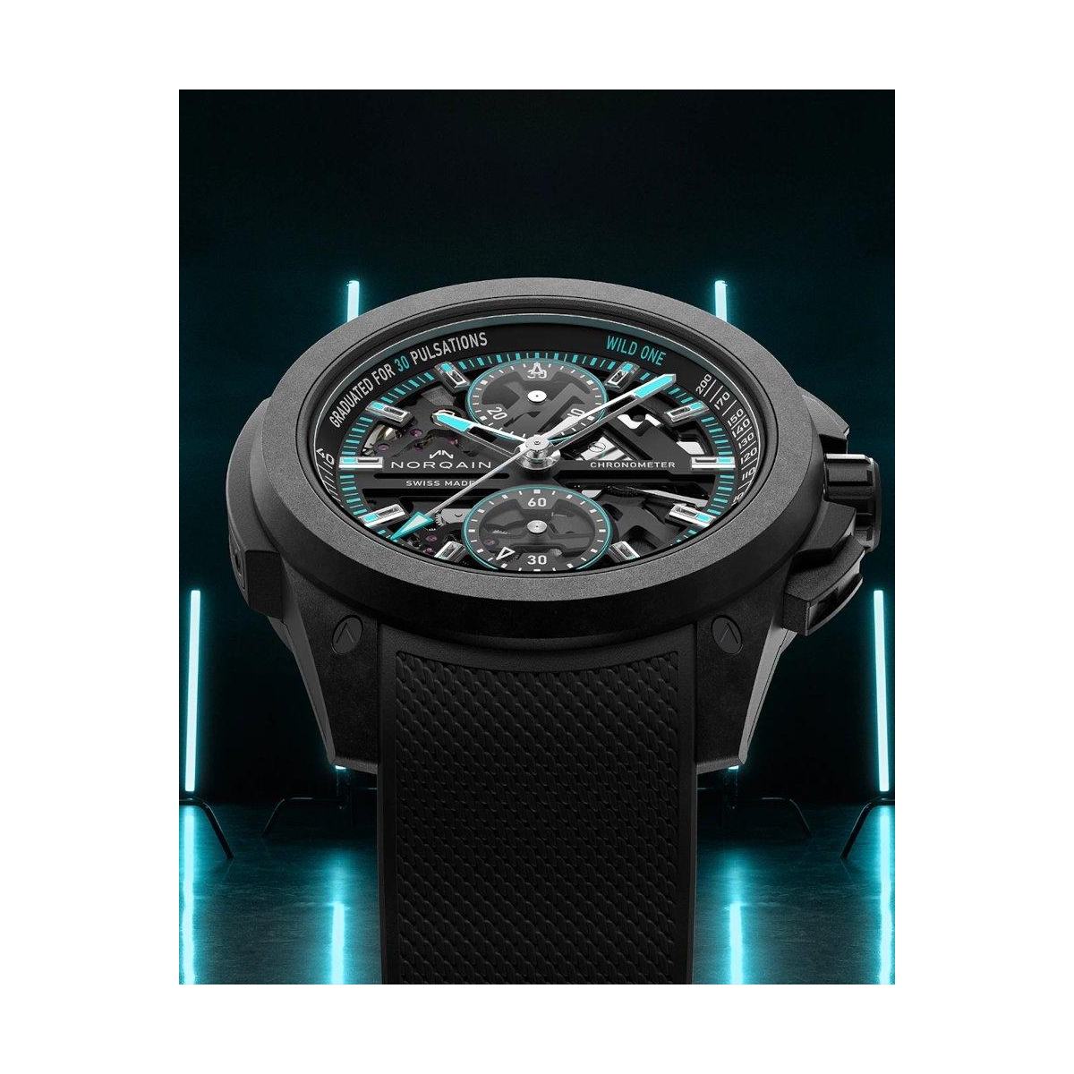 ZEGAREK NORQAIN WILD ONE SKELETON CHRONO