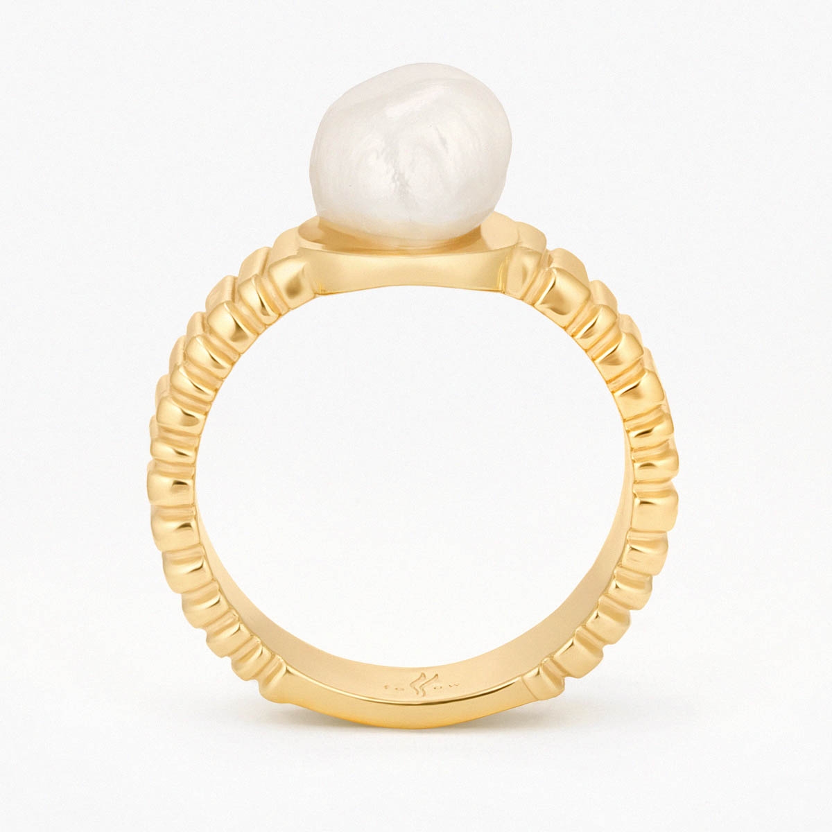 Pierścionek srebrny Follow