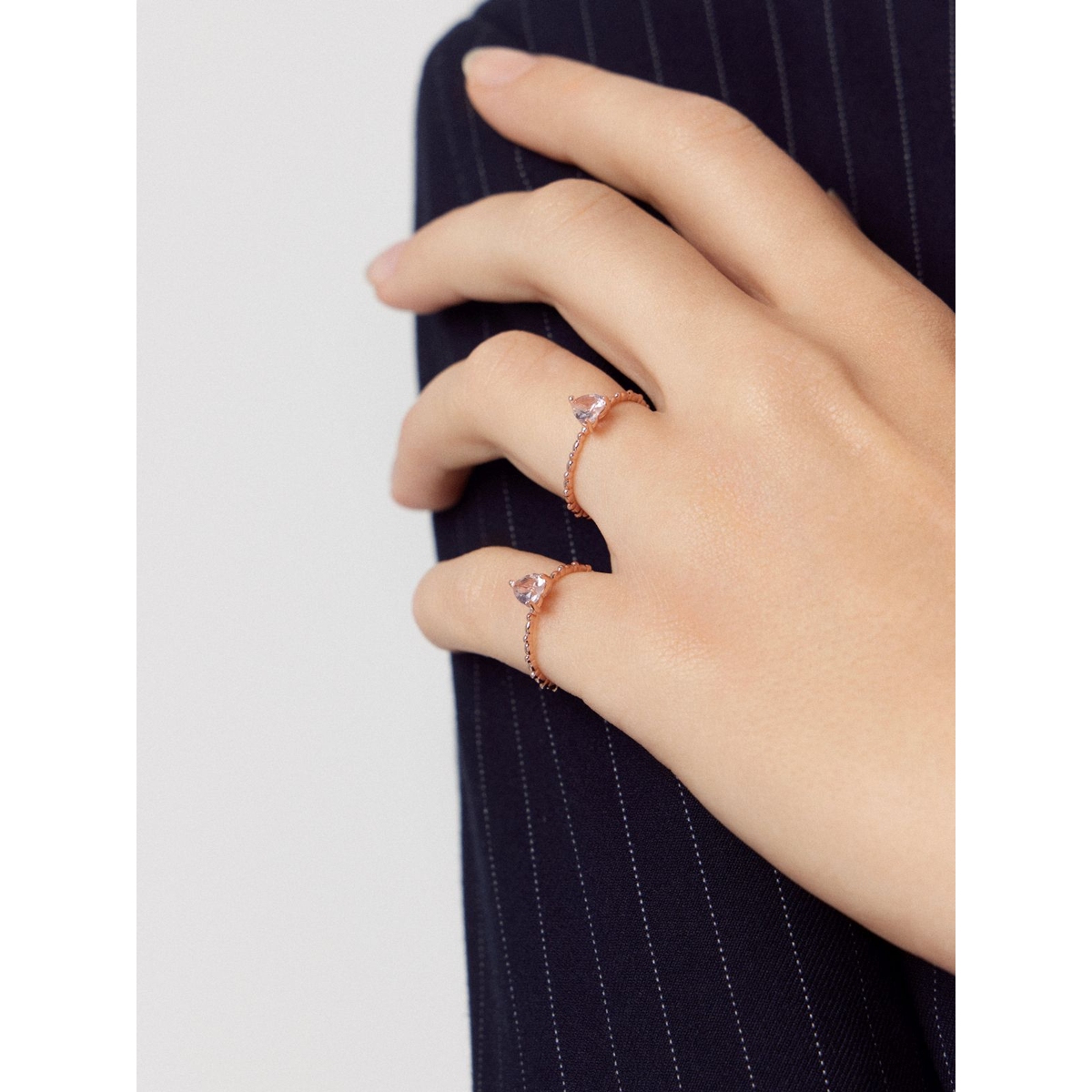 Pierścionek srebrny z sercem