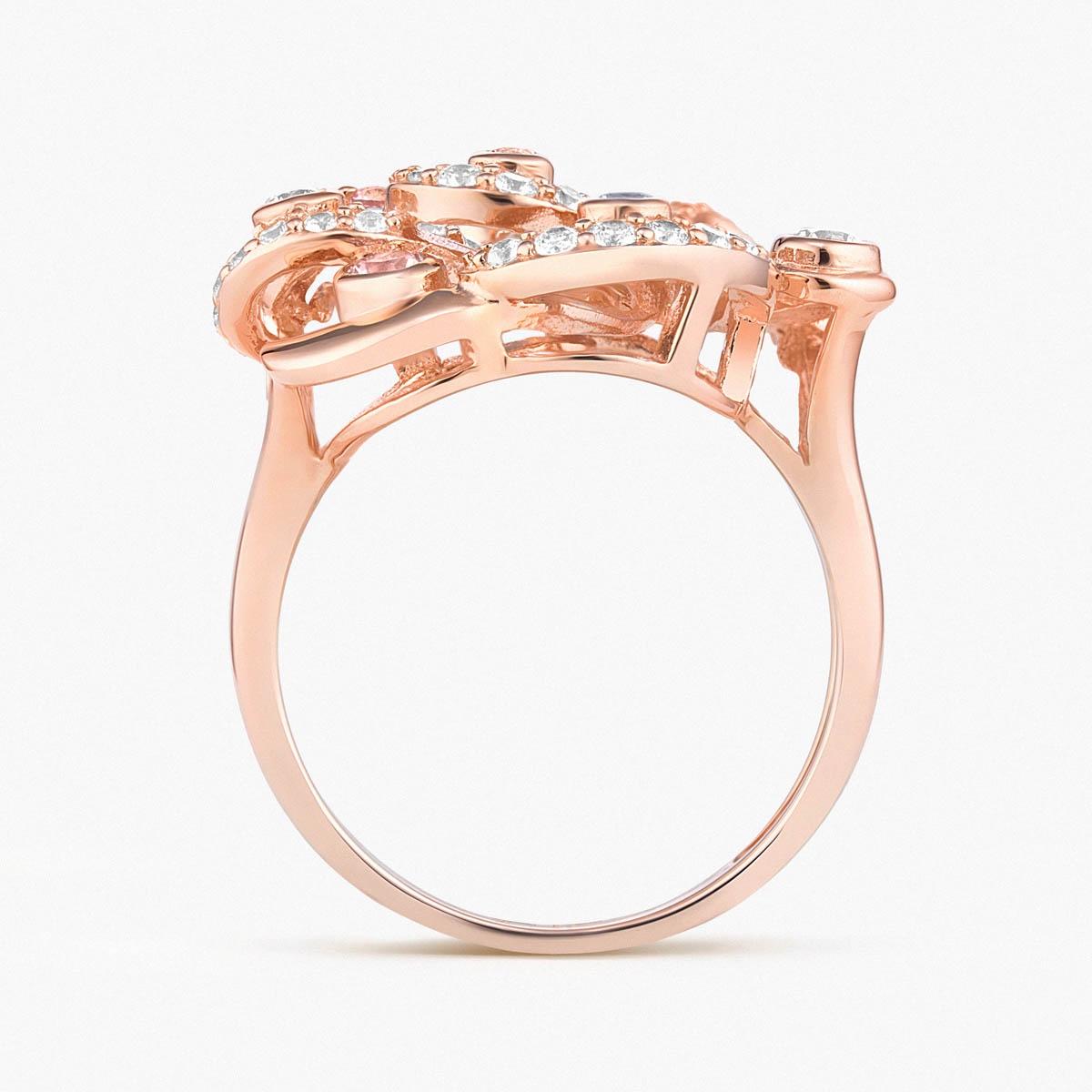 Pierścionek srebrny Balerina