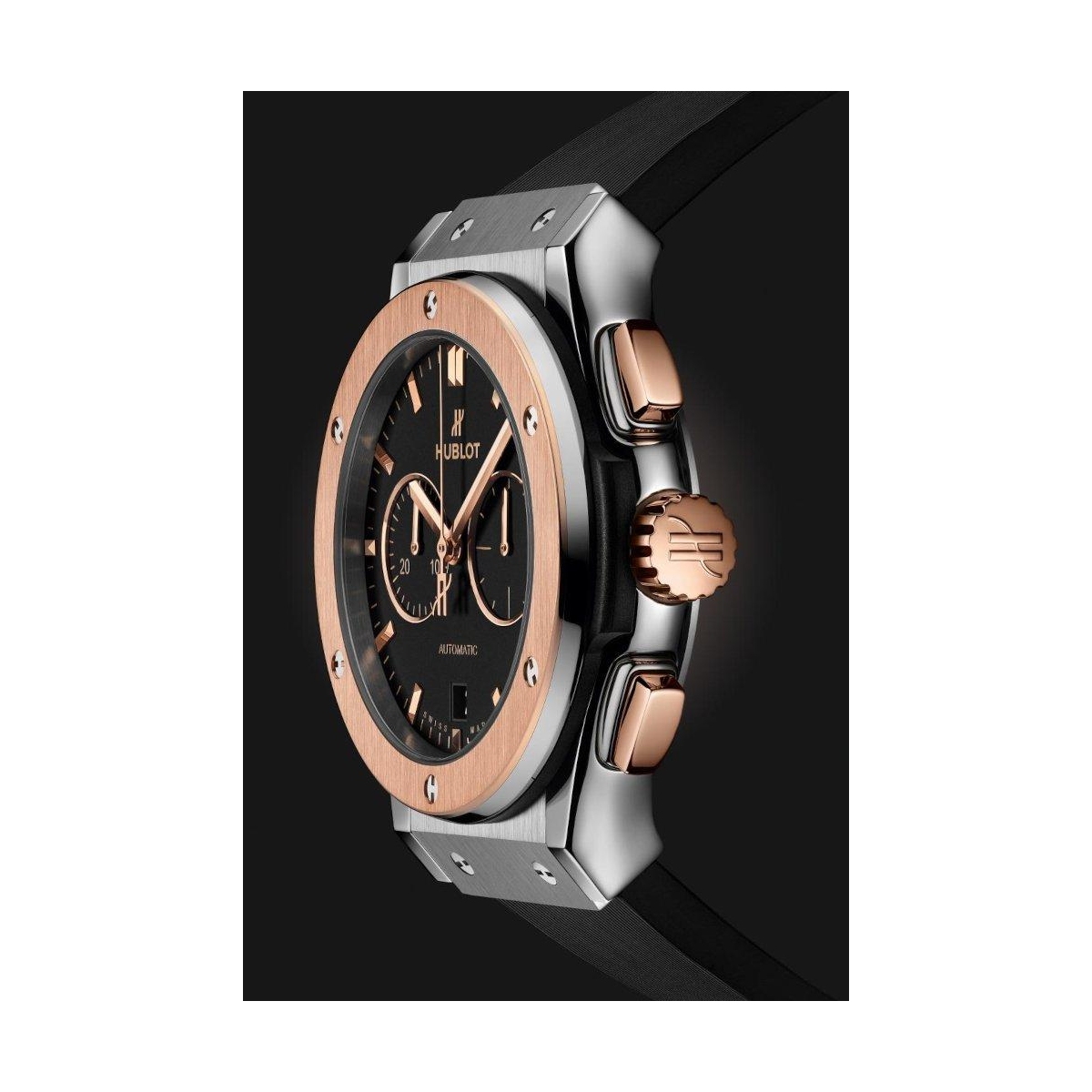 ZEGAREK HUBLOT CLASSIC FUSION CHRONOGRAPH KING GOLD TITANIUM