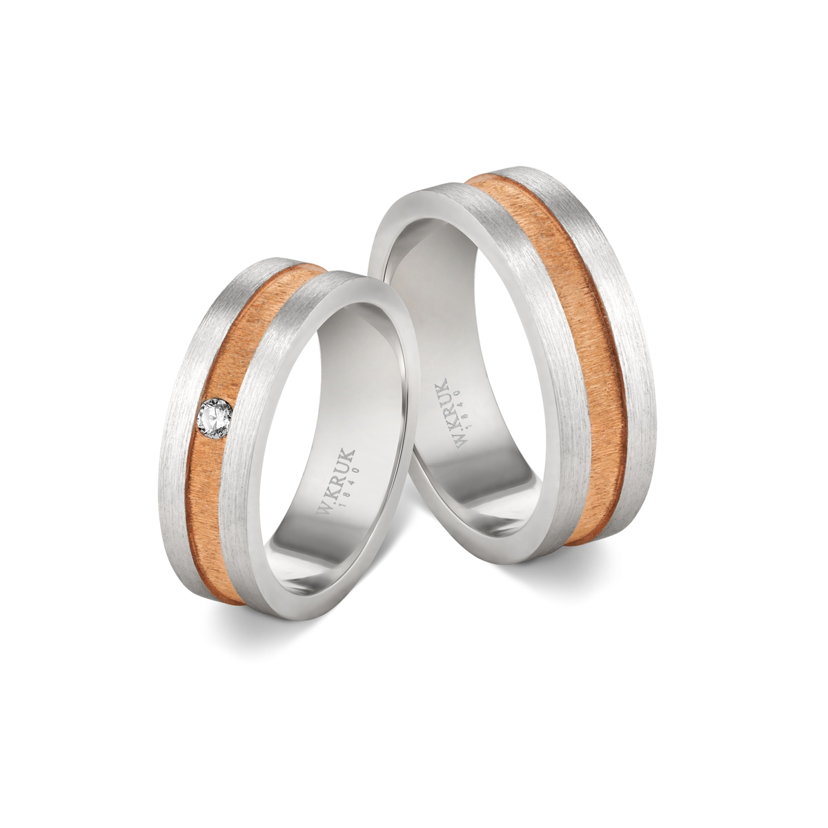 Komplet obrączek złotych ROSSALIA