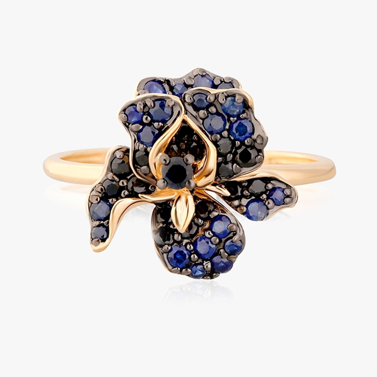 Pierścionek złoty Kwiaty Nocy