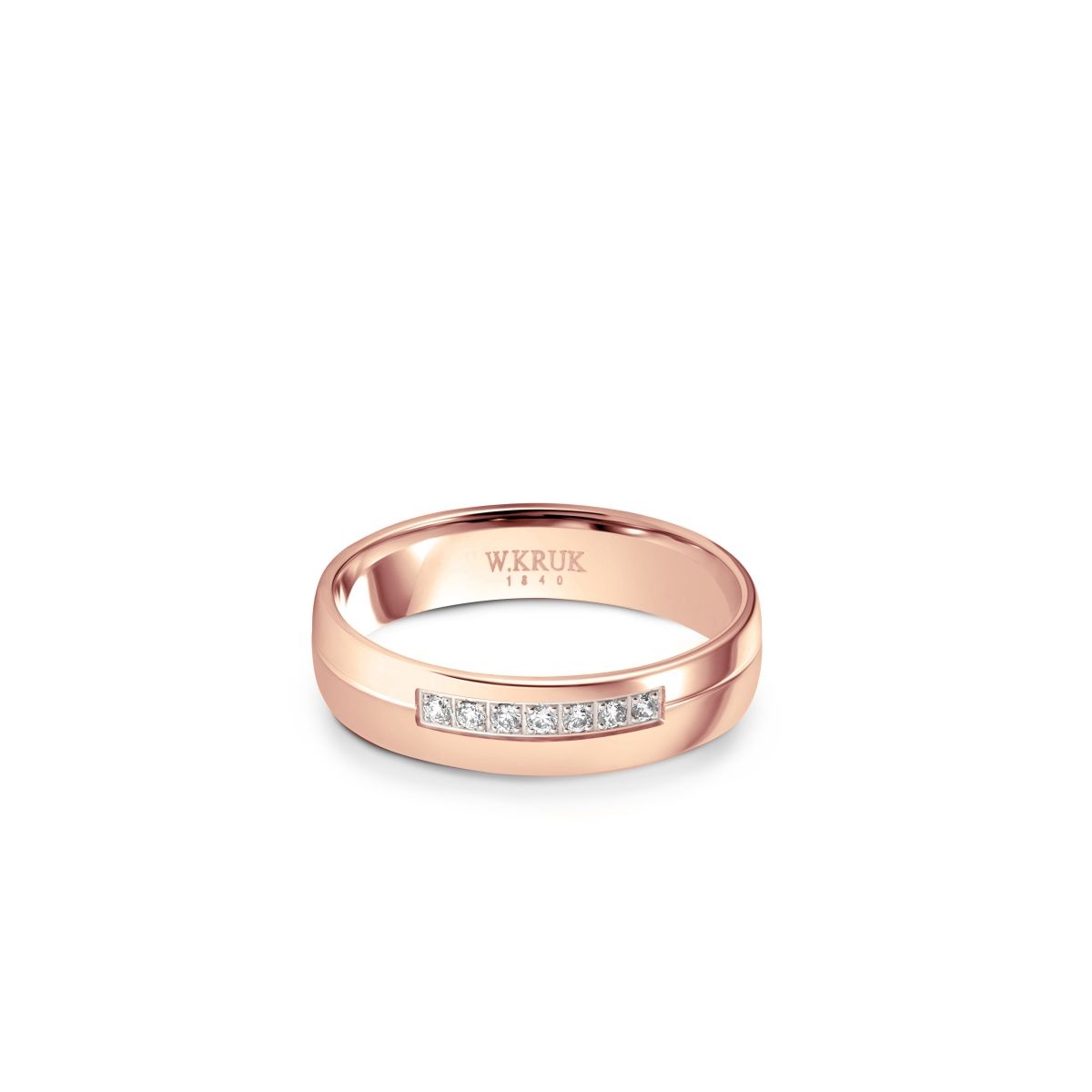 Komplet obrączek złotych PINK