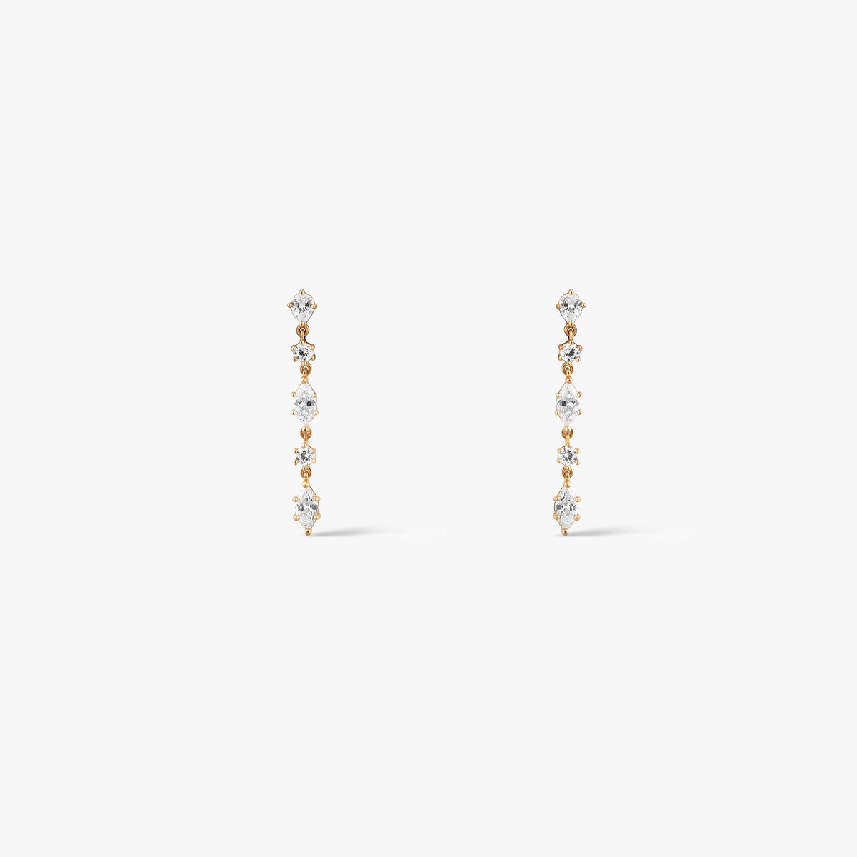 Kolczyki złote z cyrkoniami Ceremonials