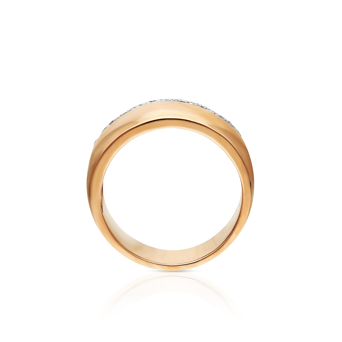 Pierścionek złoty z brylantami