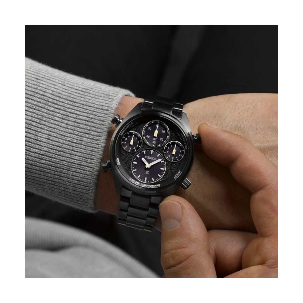 ZEGAREK SEIKO PROSPEX SPEEDTIMER SOLAR ONE HUNDRETH OF A SECOND 2023 WORLD ATHLETICS LIMITED EDITION