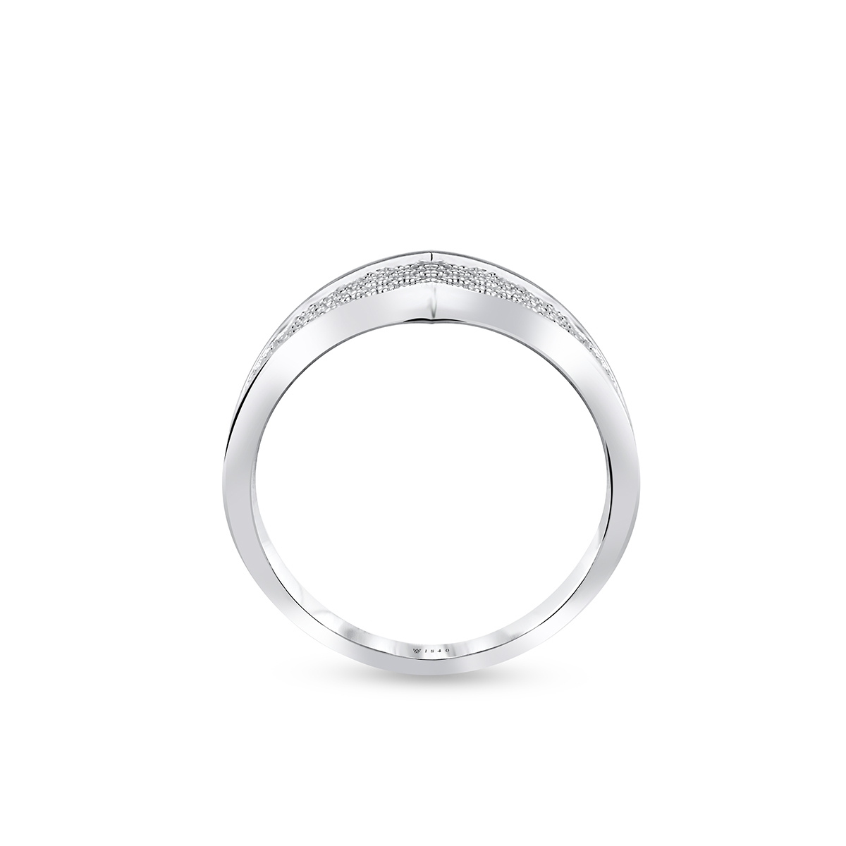 Pierścionek srebrny ażurowy