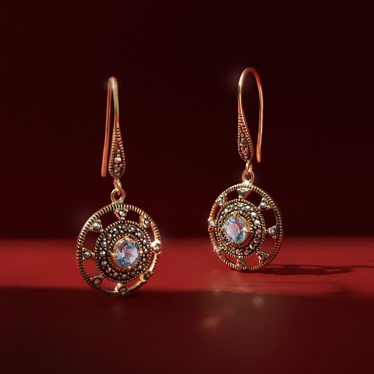 Kolczyki srebrne Royal