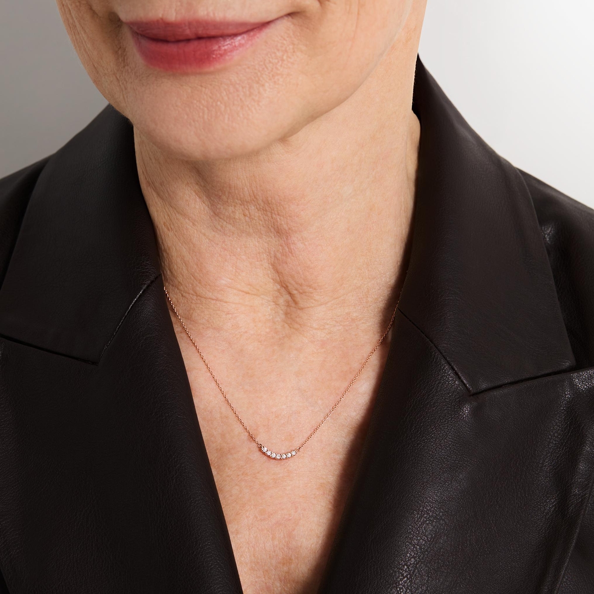 Naszyjnik złoty z brylantami