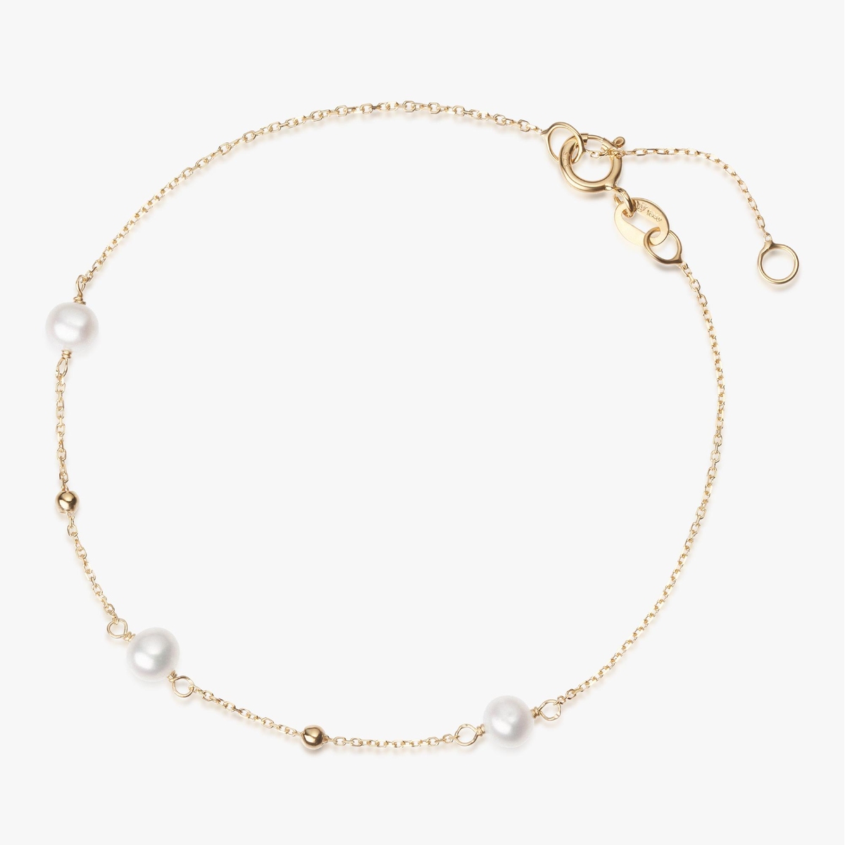 Bransoleta złota z perłami