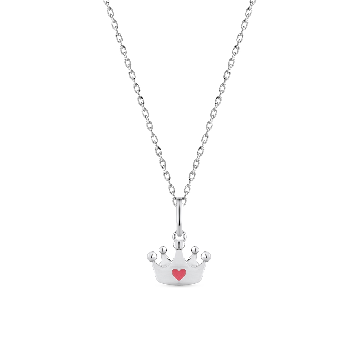 Wisiorek srebrny z motywem korony