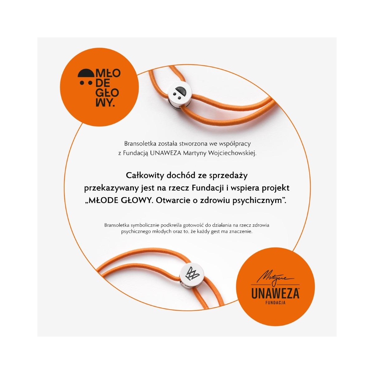 Bransoletka projektu MŁODE GŁOWY