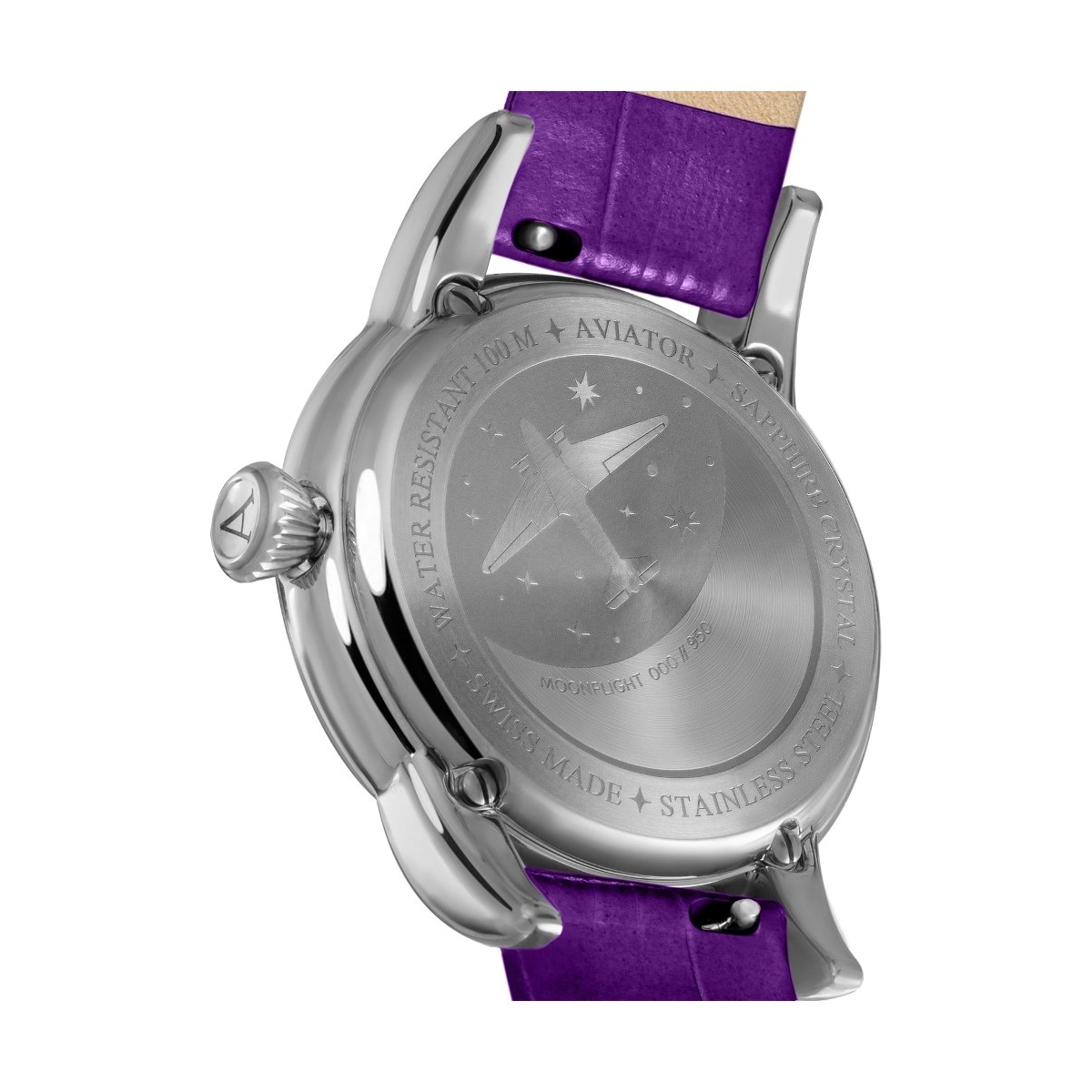 ZEGAREK AVIATOR DOUGLAS MOONFLIGHT DIAMOND EDITION