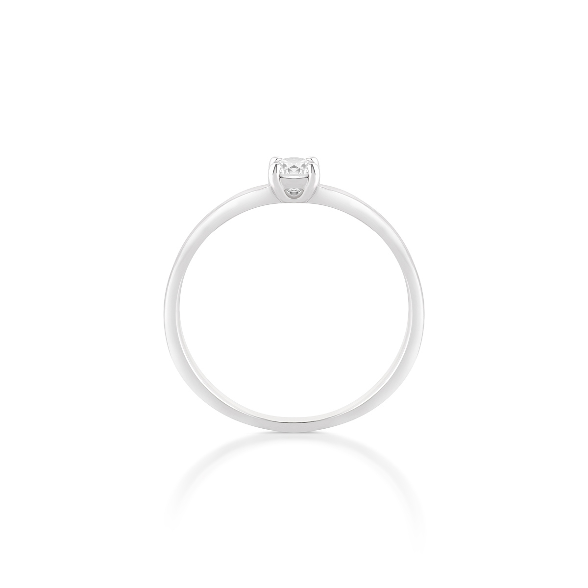 Pierścionek zaręczynowy złoty Szczęśliwy