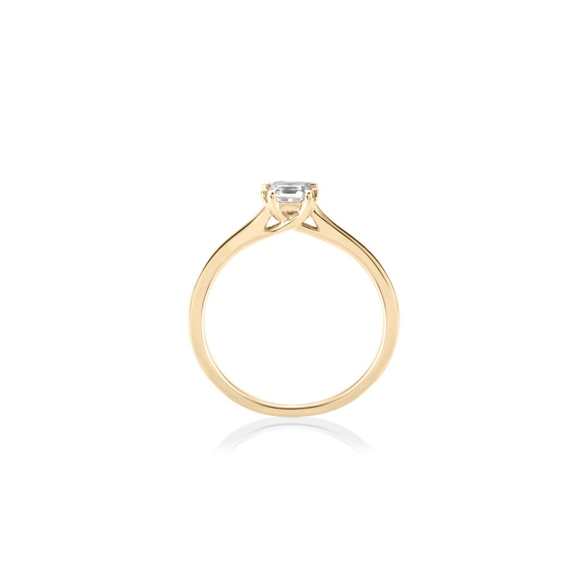 Pierścionek zaręczynowy złoty Królewski