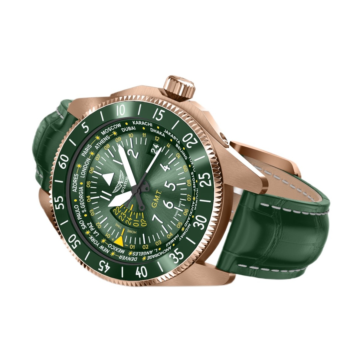 ZEGAREK AVIATOR AIRACOBRA GMT