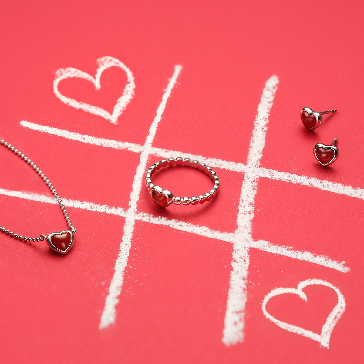 Kolczyki srebrne Czułość