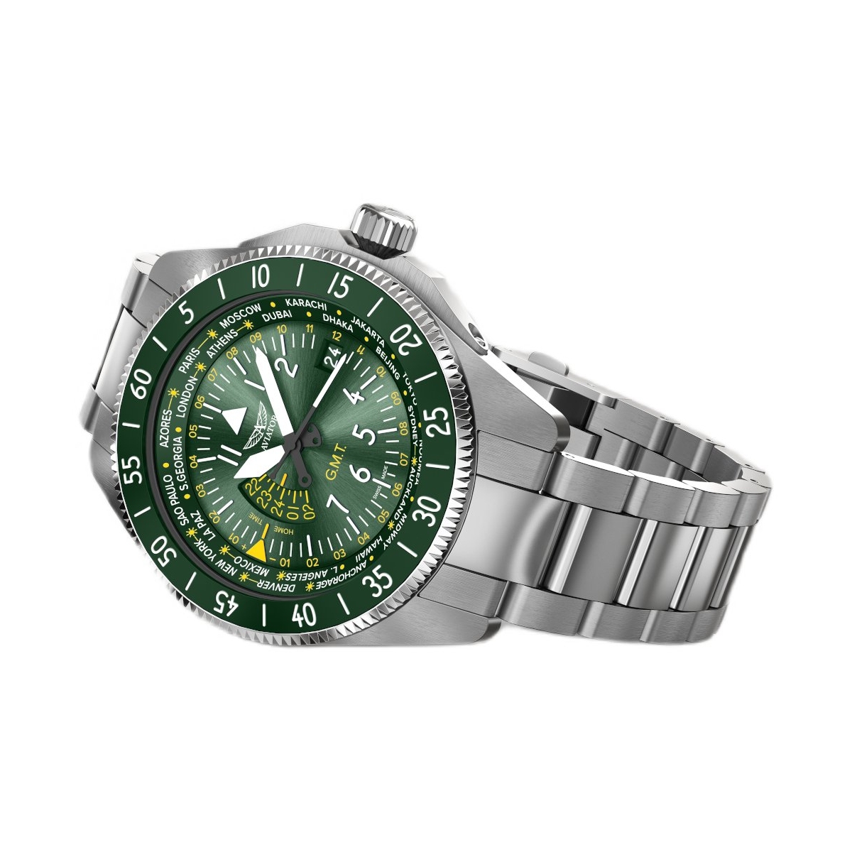 ZEGAREK AVIATOR AIRACOBRA GMT