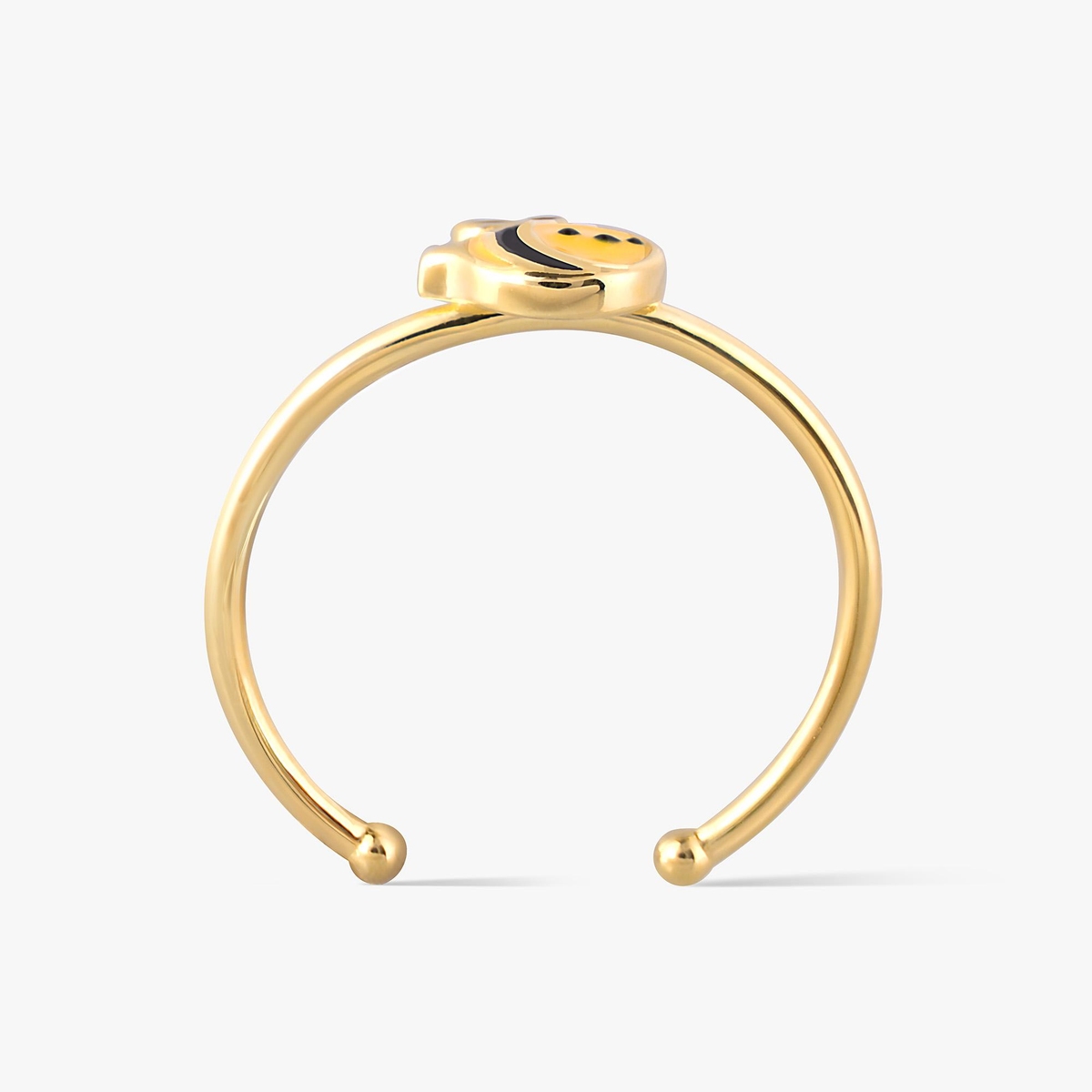 Pierścionek srebrny z pszczółką