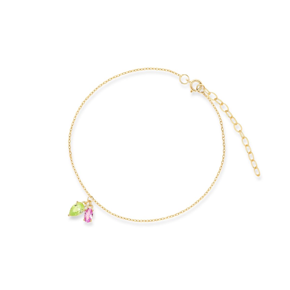 Bransoleta srebrna z kolorowymi kamieniami Mozaika