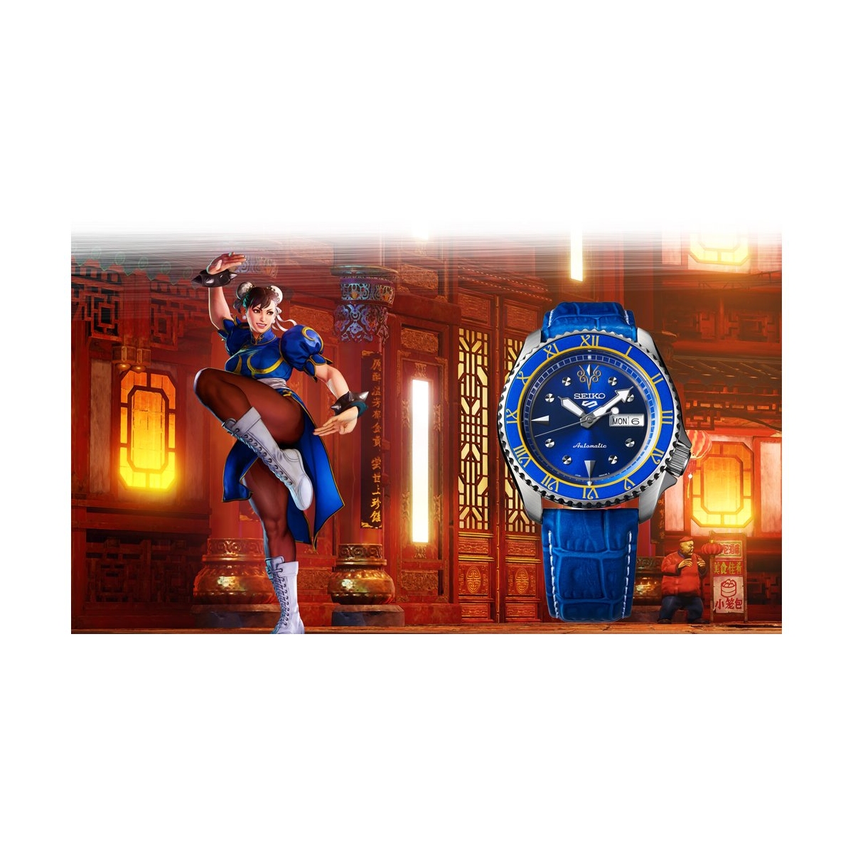 ZEGAREK SEIKO 5 SPORTS STREET FIGHTER V LIMITED EDITION CHUN-LI