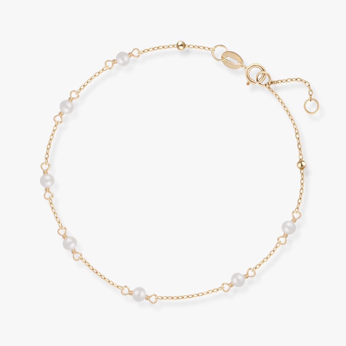 Bransoleta złota z perłami