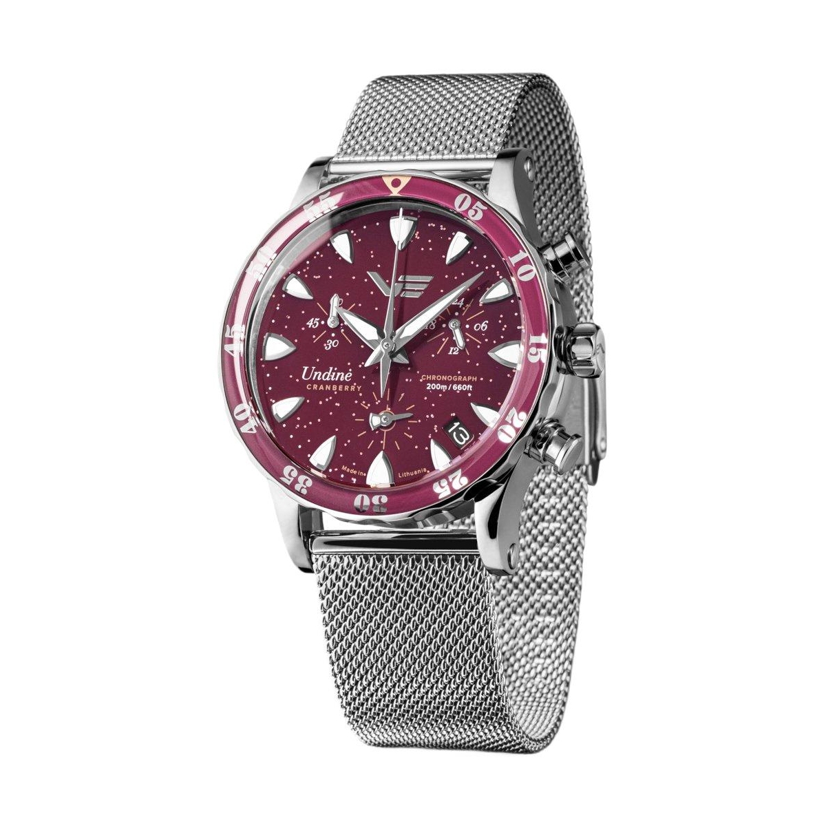 ZEGAREK VOSTOK EUROPE UNDINE CRANBERRY CHRONO SET