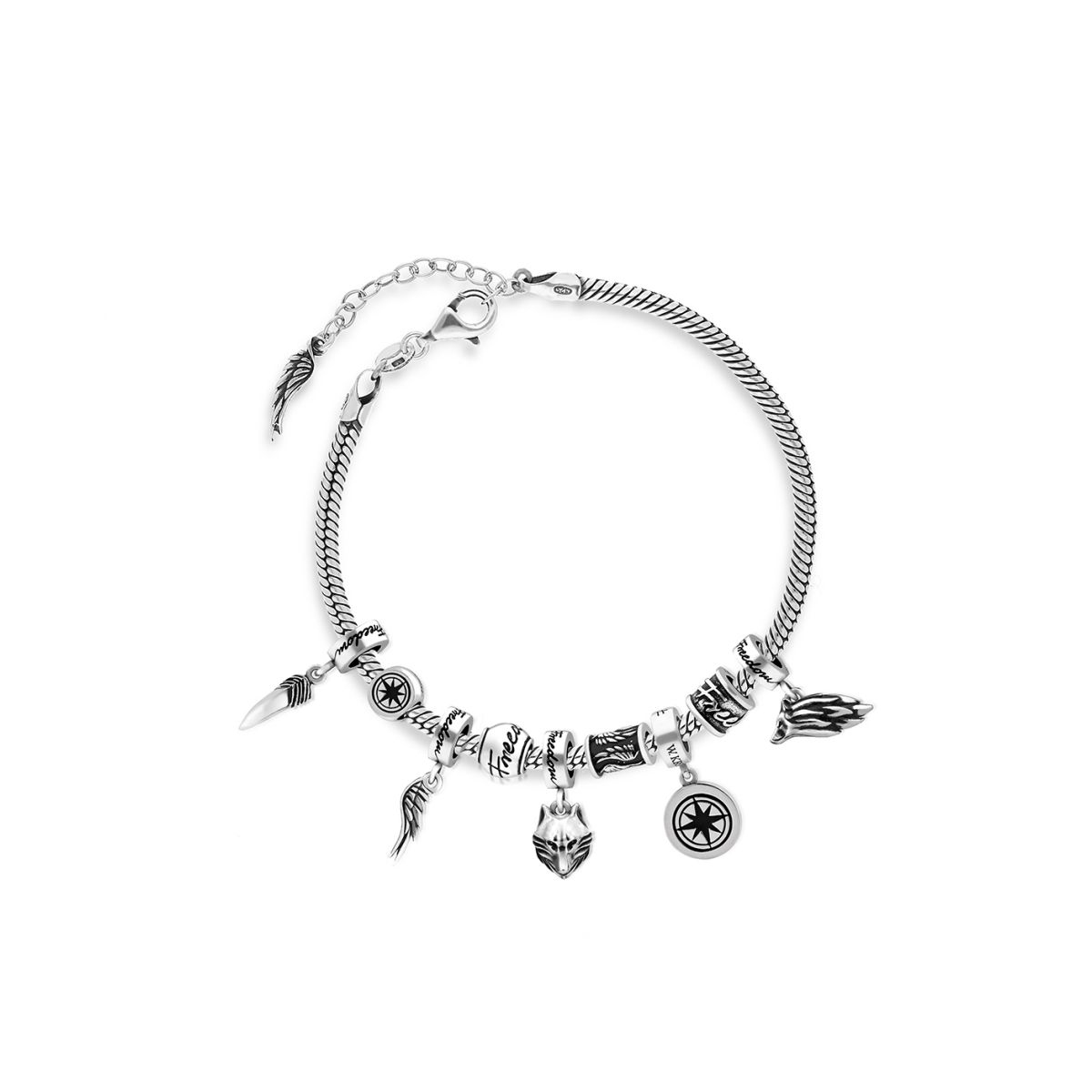 Bransoleta srebrna Freedom