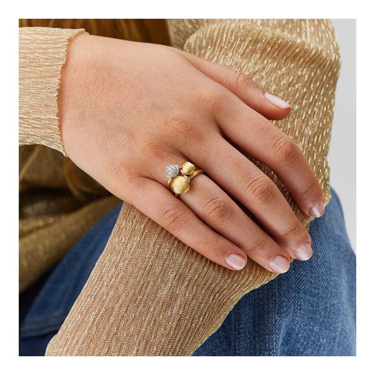 Pierścionek złoty Nanis