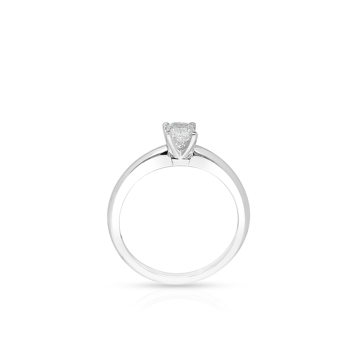 Pierścionek białe złoto z diamentem