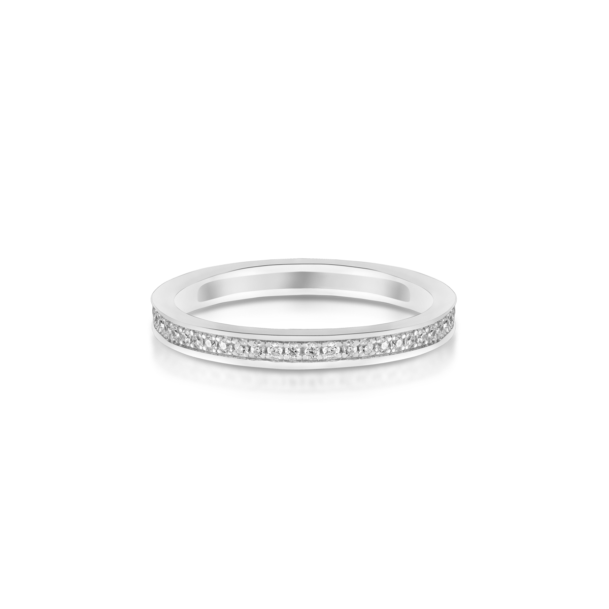 Pierścionek srebrny z cyrkoniami