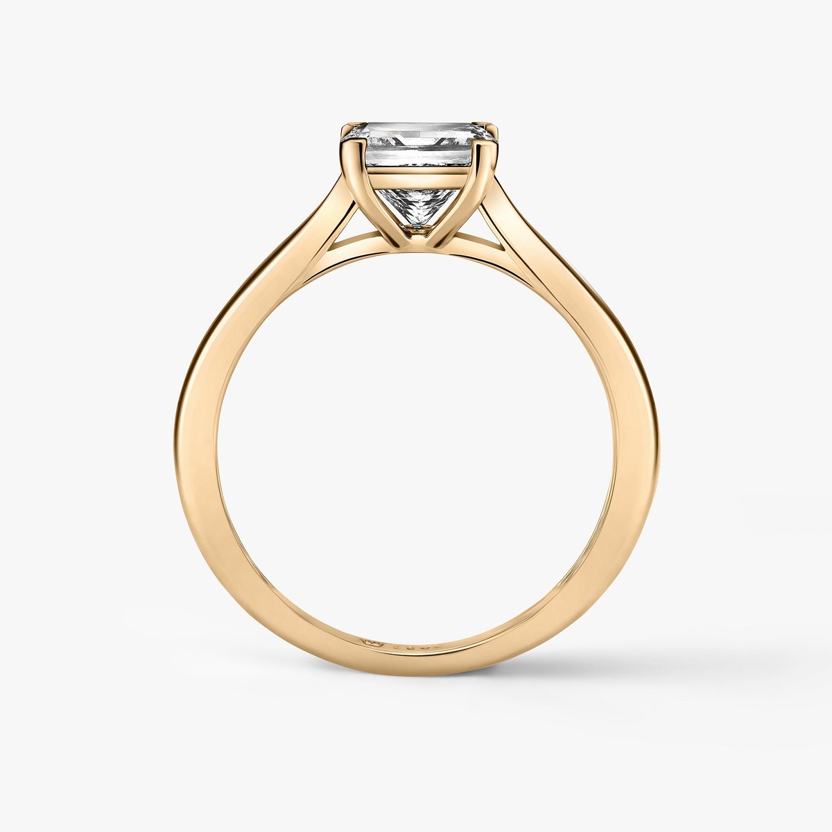 Pierścionek zaręczynowy złoty Niezwykły