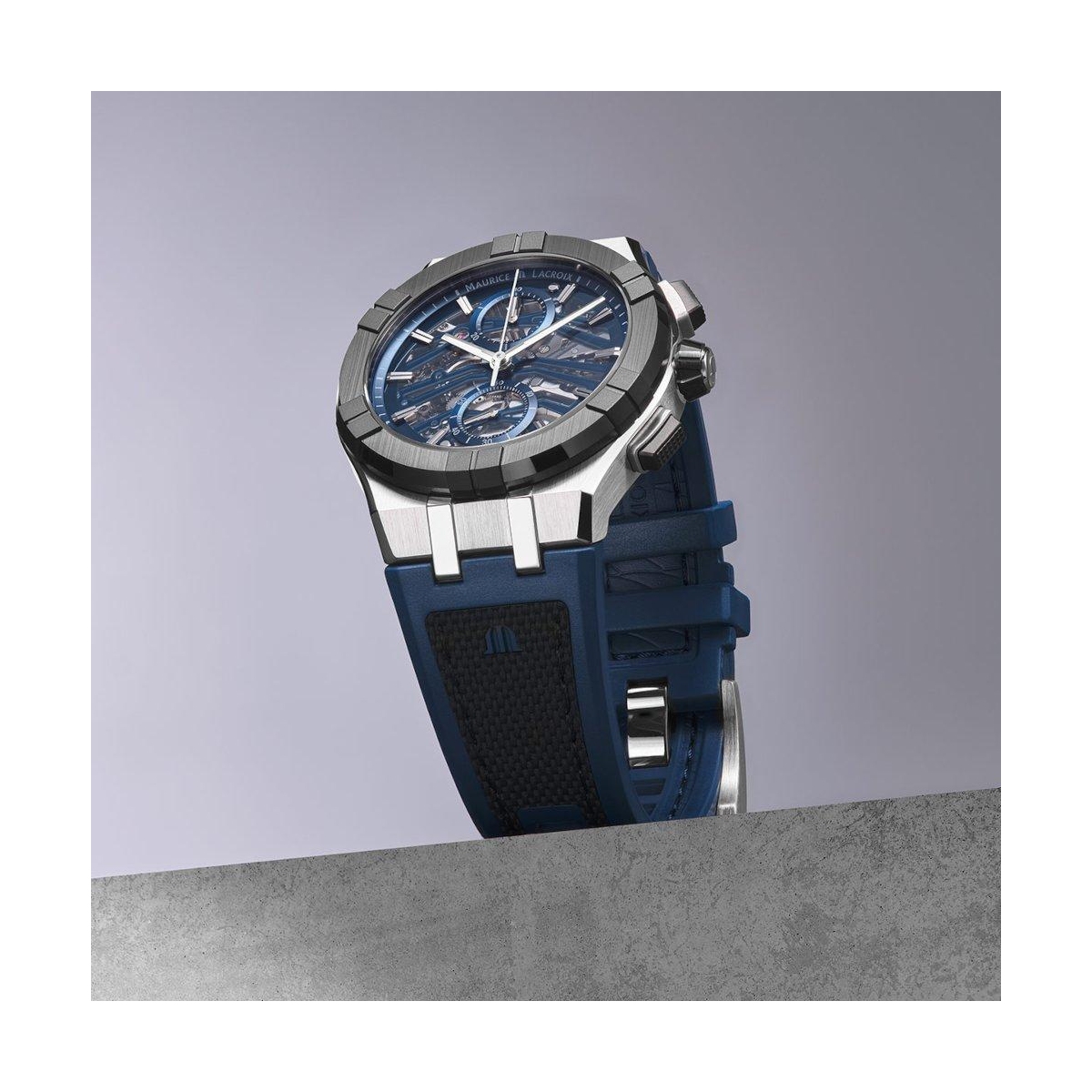 ZEGAREK MAURICE LACROIX AIKONIC AUTOMATIC CHRONOGRAPH SKELETON