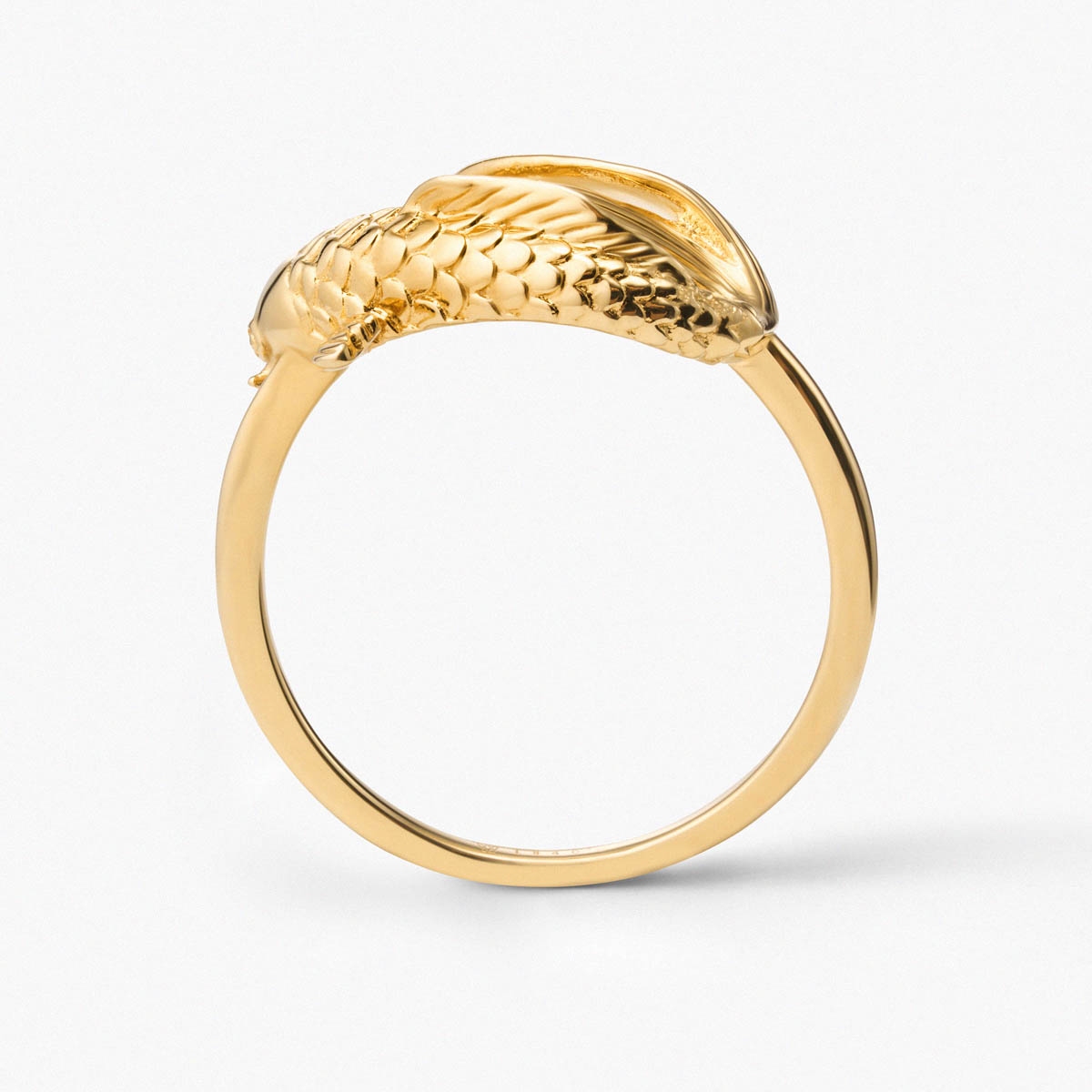 Pierścionek srebrny KOI