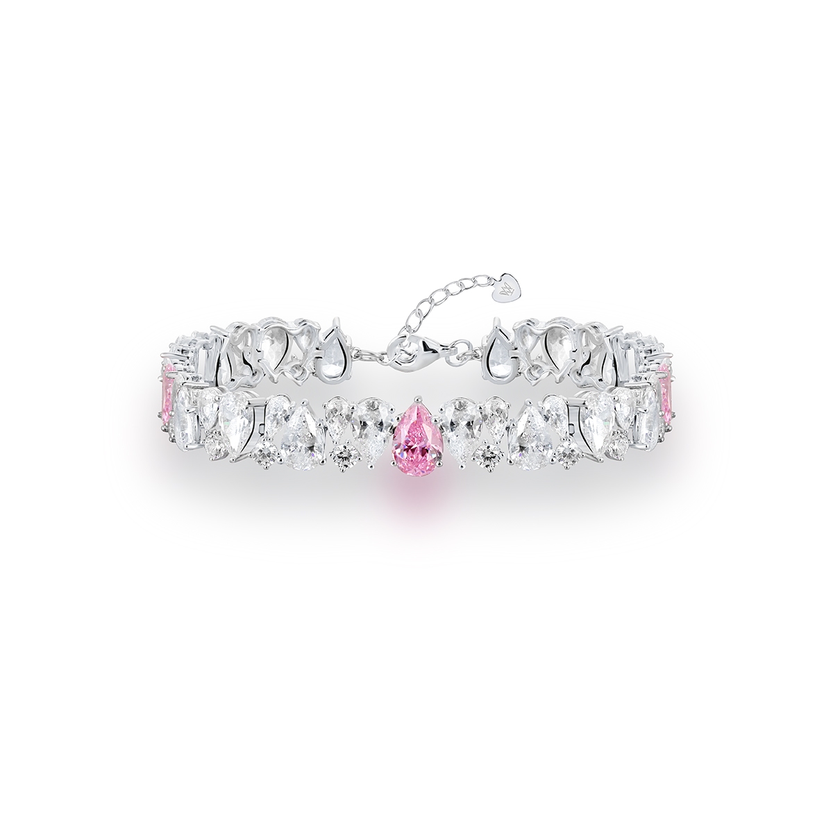 Bransoleta srebrna z cyrkoniami Ceremonials