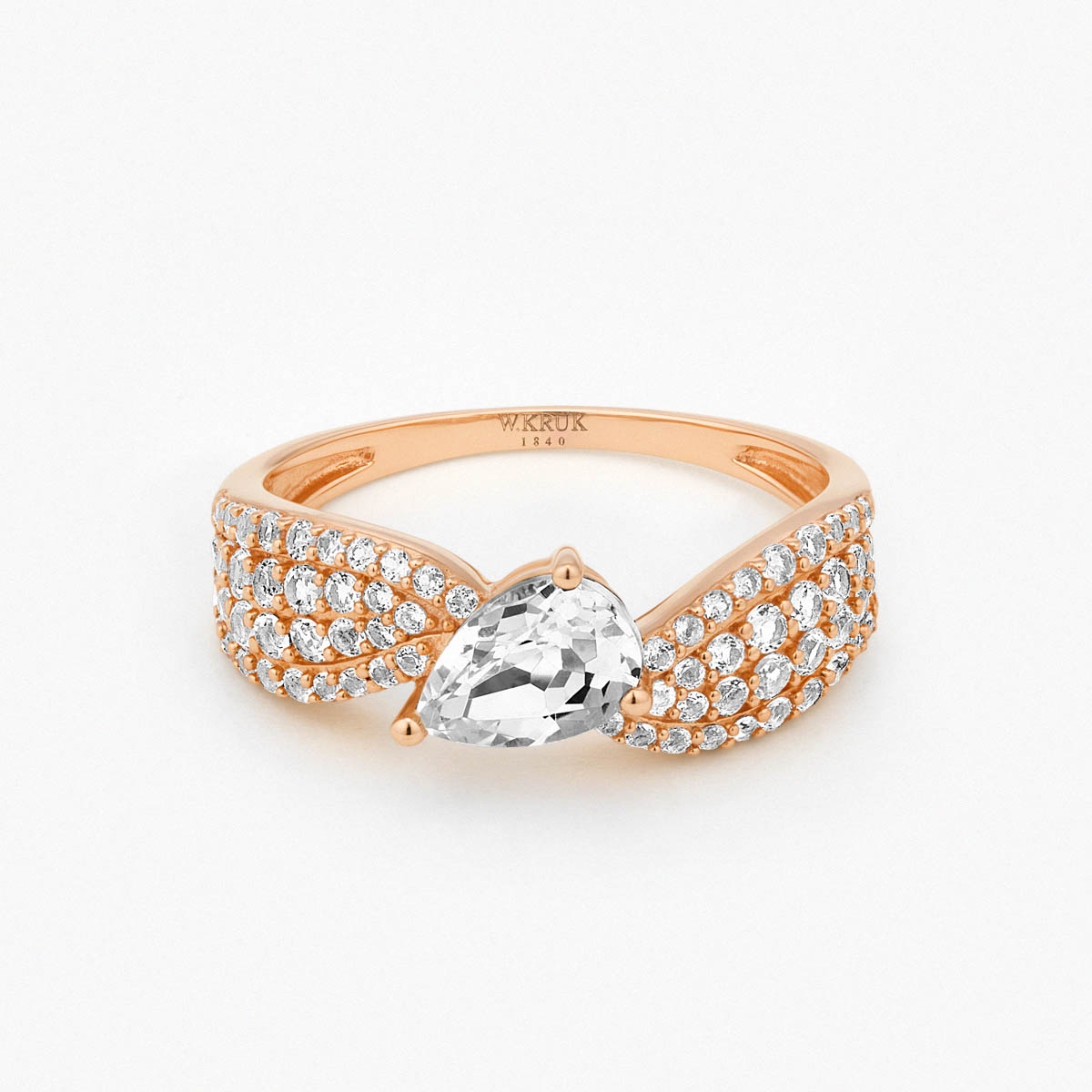 Pierścionek złoty Balerina