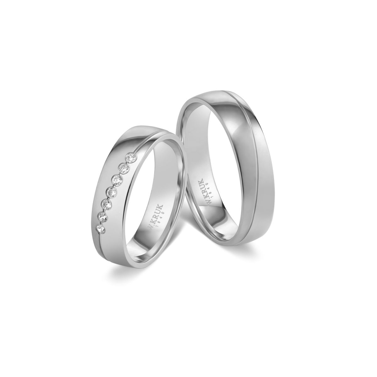 Komplet obrączek złotych GRAZIA