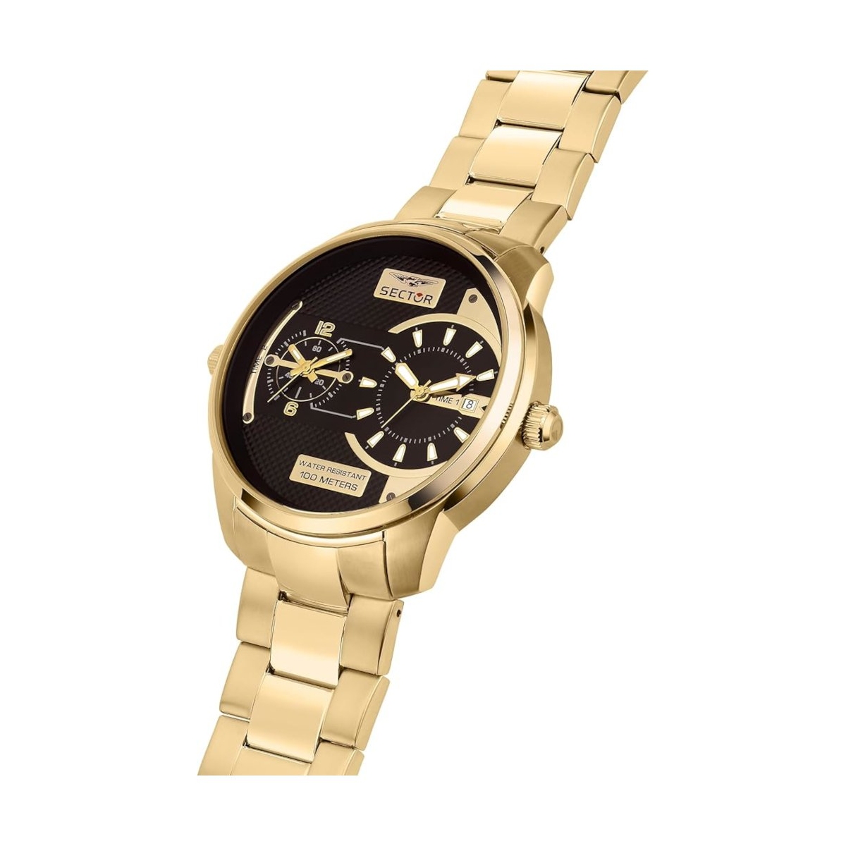 ZEGAREK SECTOR OVERSIZE DUAL TIME