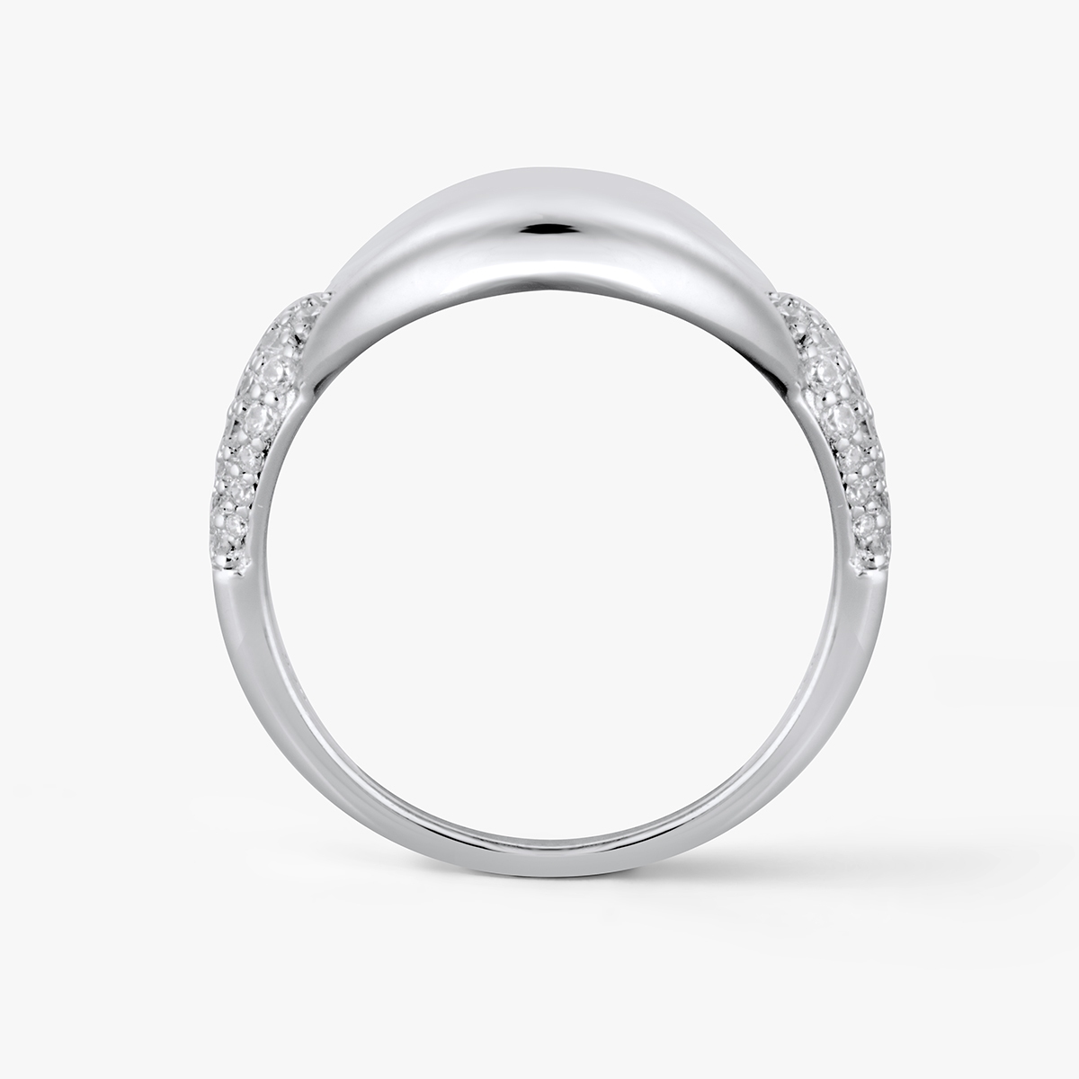 Pierścionek srebrny z cyrkoniami