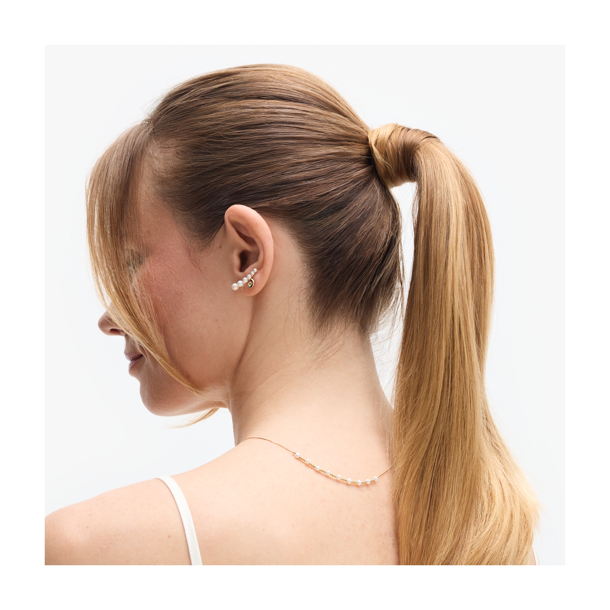 Kolczyki złote z perłami