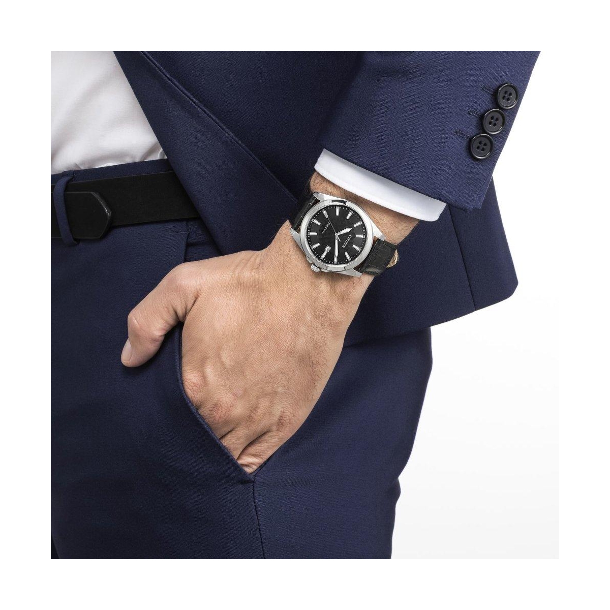 ZEGAREK CITIZEN ECO-DRIVE LEATHER