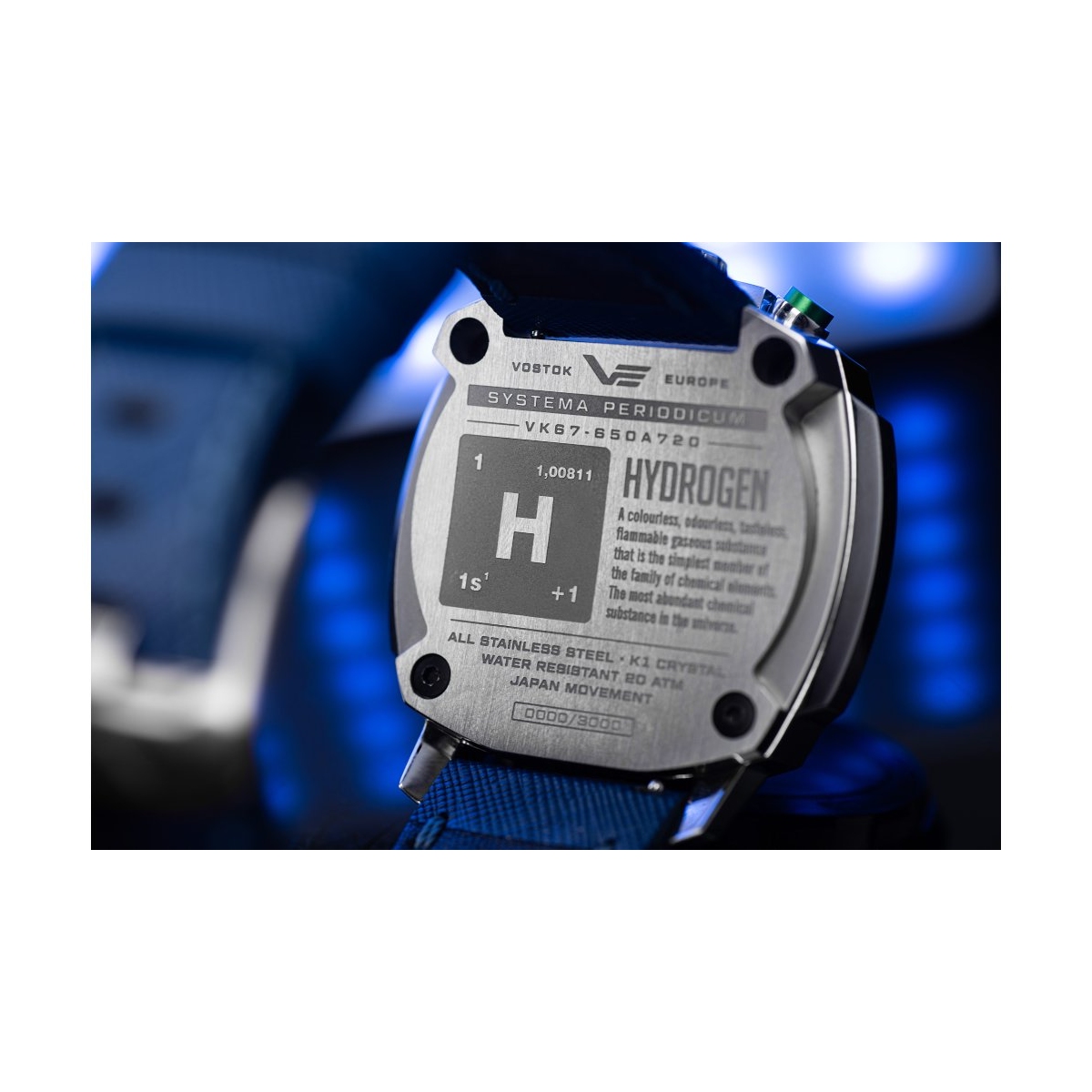 ZEGAREK VOSTOK EUROPE SYSTEMA PERIODICUM HYDROGEN