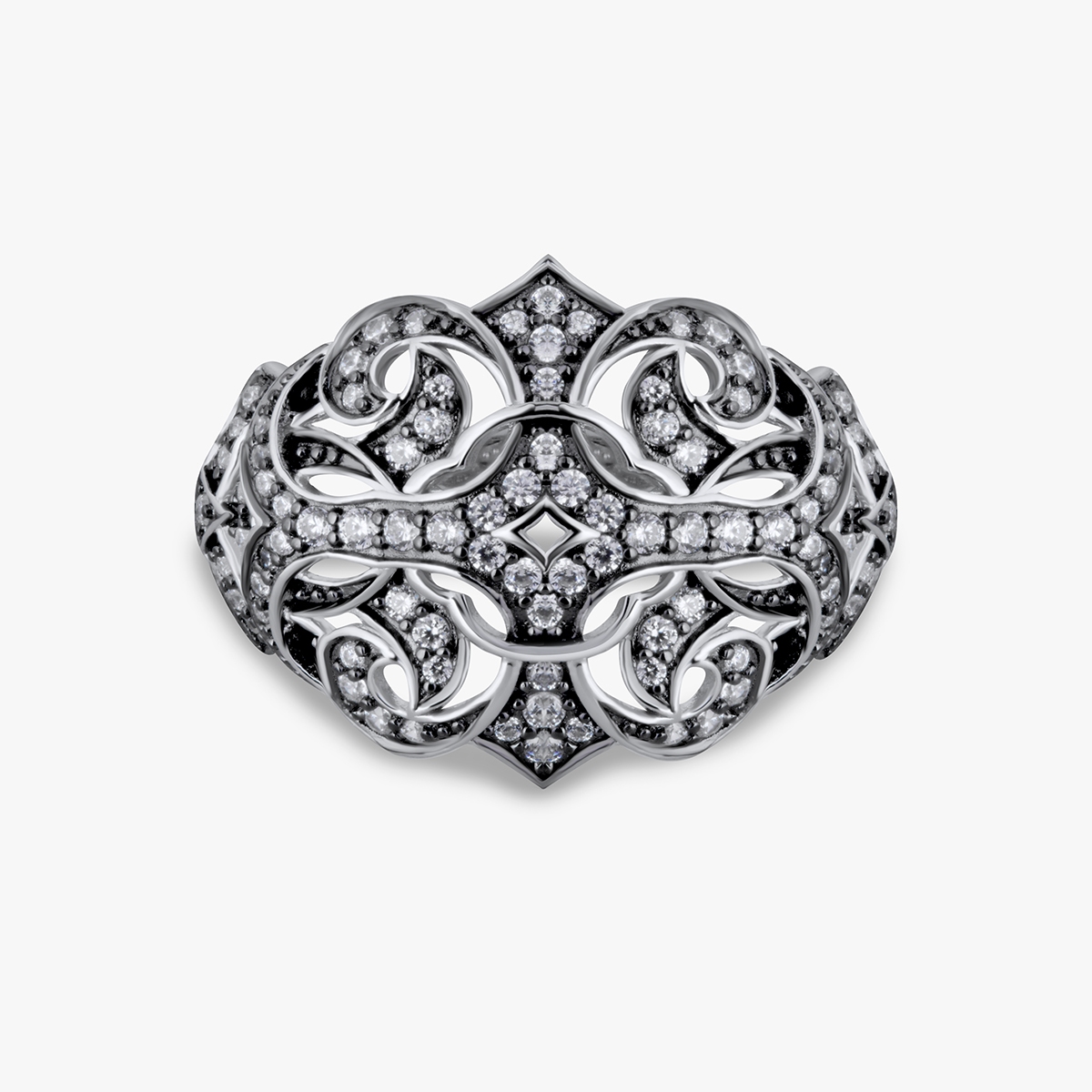 Pierścionek srebrny Royal Star