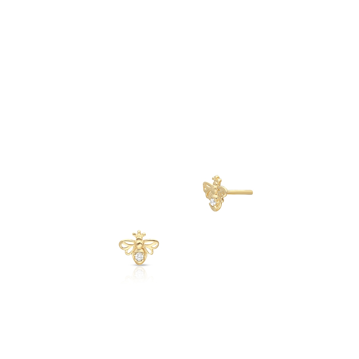 Kolczyki złote pszczoły