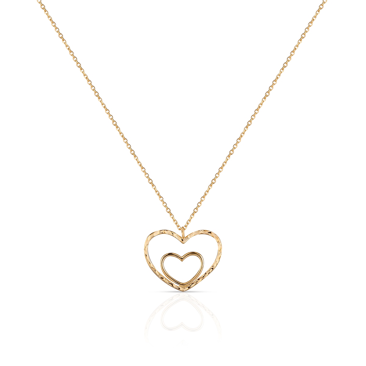 Naszyjnik złoty z motywem serca