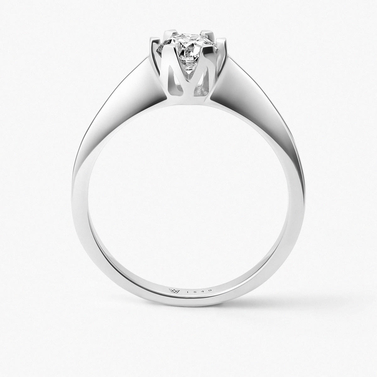 Pierścionek złoty zaręczynowy Jedyny