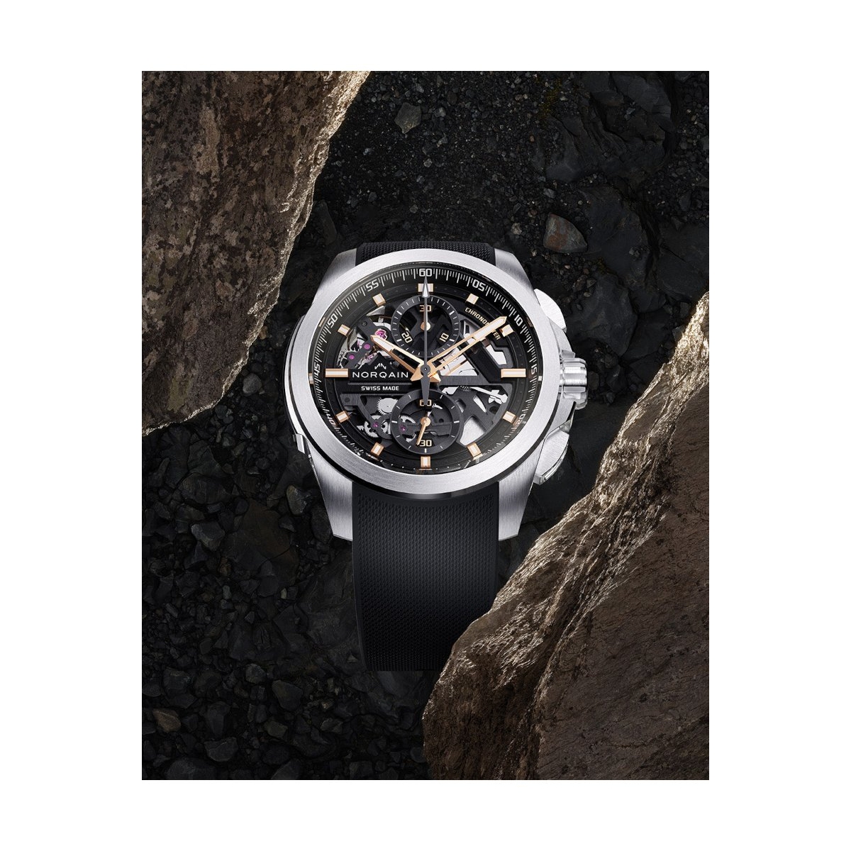 ZEGAREK NORQAIN INDEPENDENCE SKELETON CHRONOGRAPH