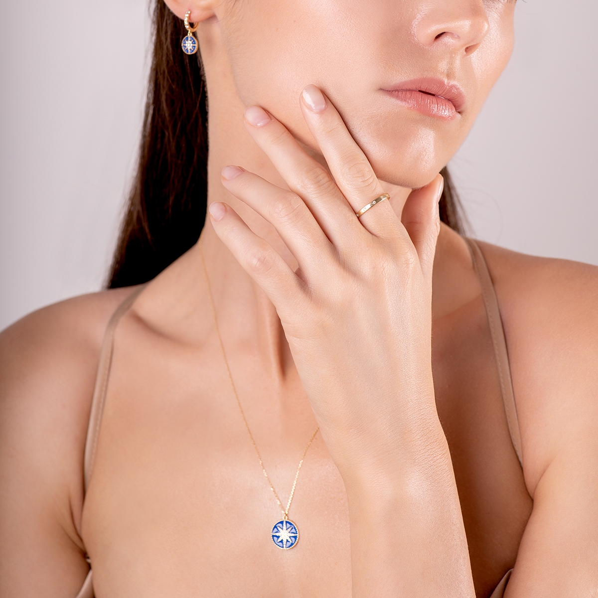 Kolczyki złote Alchemia