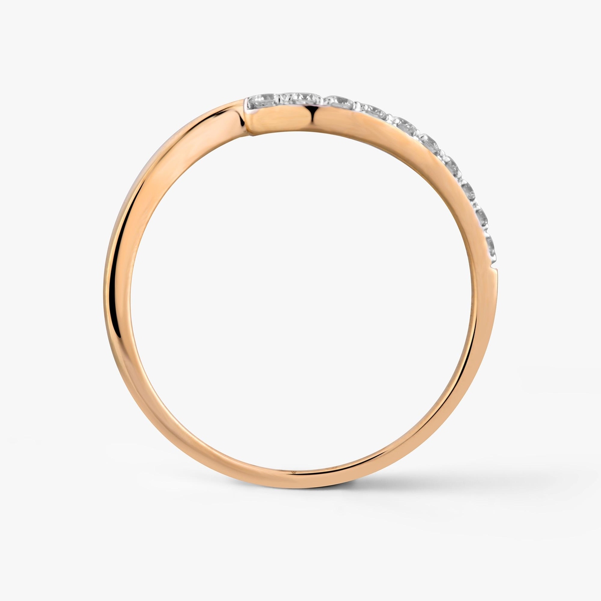 Pierścionek złoty z brylantami